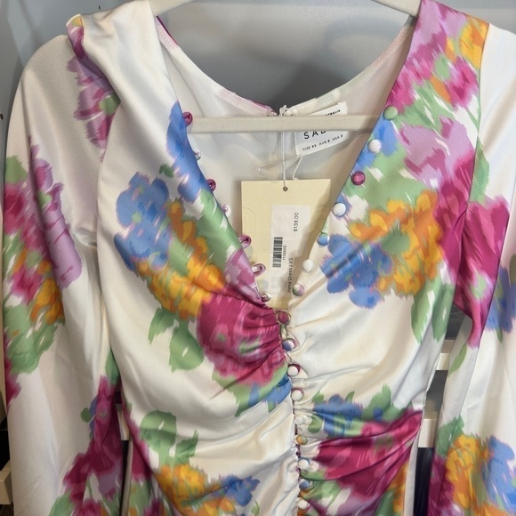 Sabo skirt irena dress brand new with tags xs floral - Picture 8 of 9